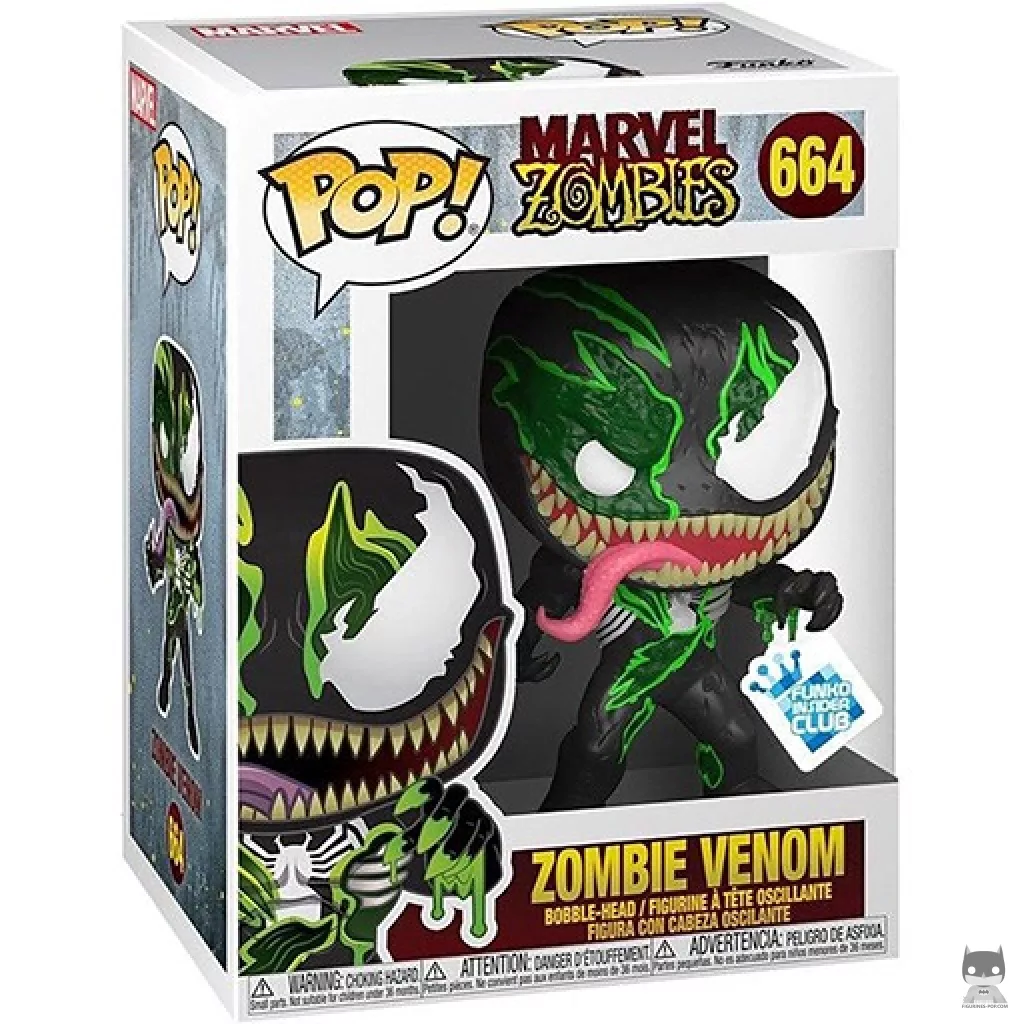 Figurine Funko POP Venom Zombie avec boîte