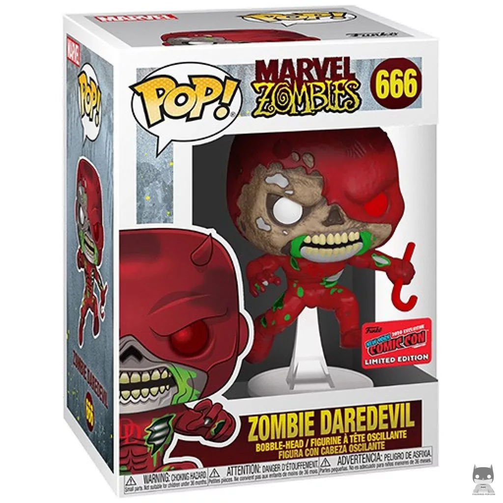Figurine Funko POP Daredevil Zombie avec boîte