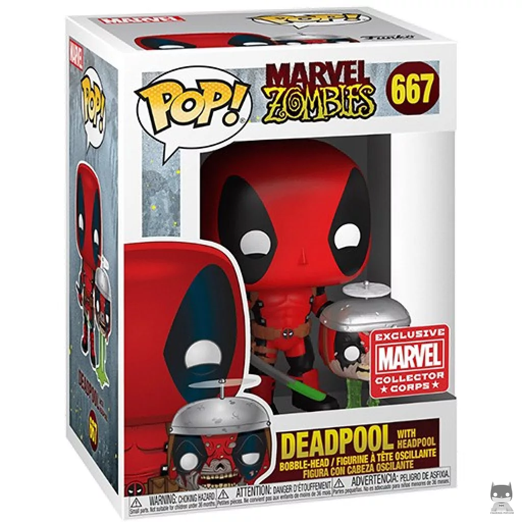 Figurine Funko POP Deadpool Zombie avec boîte