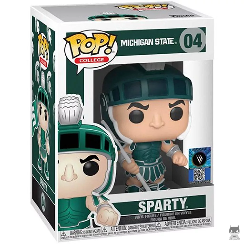 Figurine Funko POP Sparty (Michigan State) avec boîte
