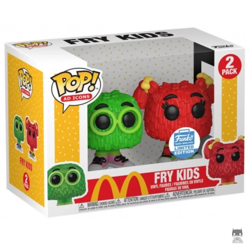 Figurine Funko POP Fry Guys (Vert & Rouge) avec boîte