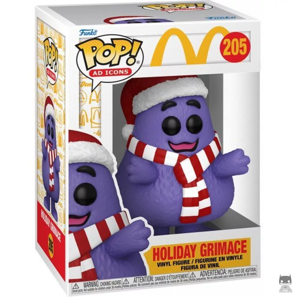 Figurine Funko POP Grimace Noël avec boîte