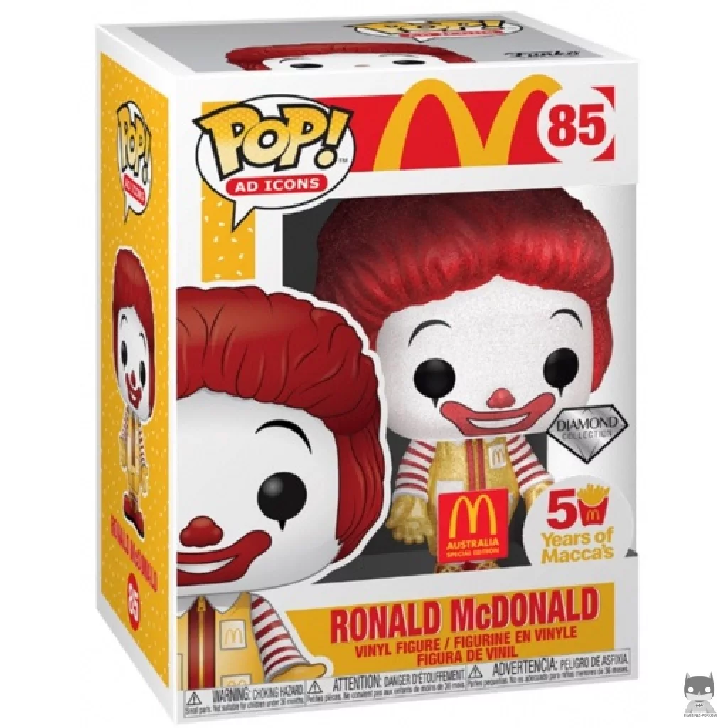 Figurine Funko POP Ronald McDonald (Diamond Glitter) avec boîte