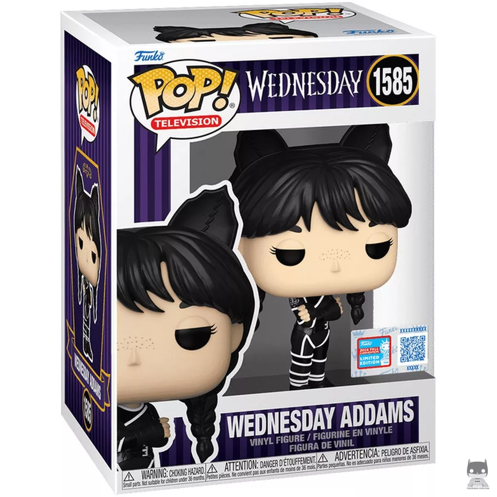 Figurine Funko POP Mercredi Addams (Costume Chat) avec boîte