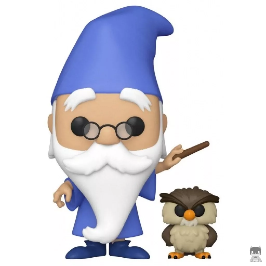 Figurine Funko POP Merlin avec Archimède (Merlin l'Enchanteur)