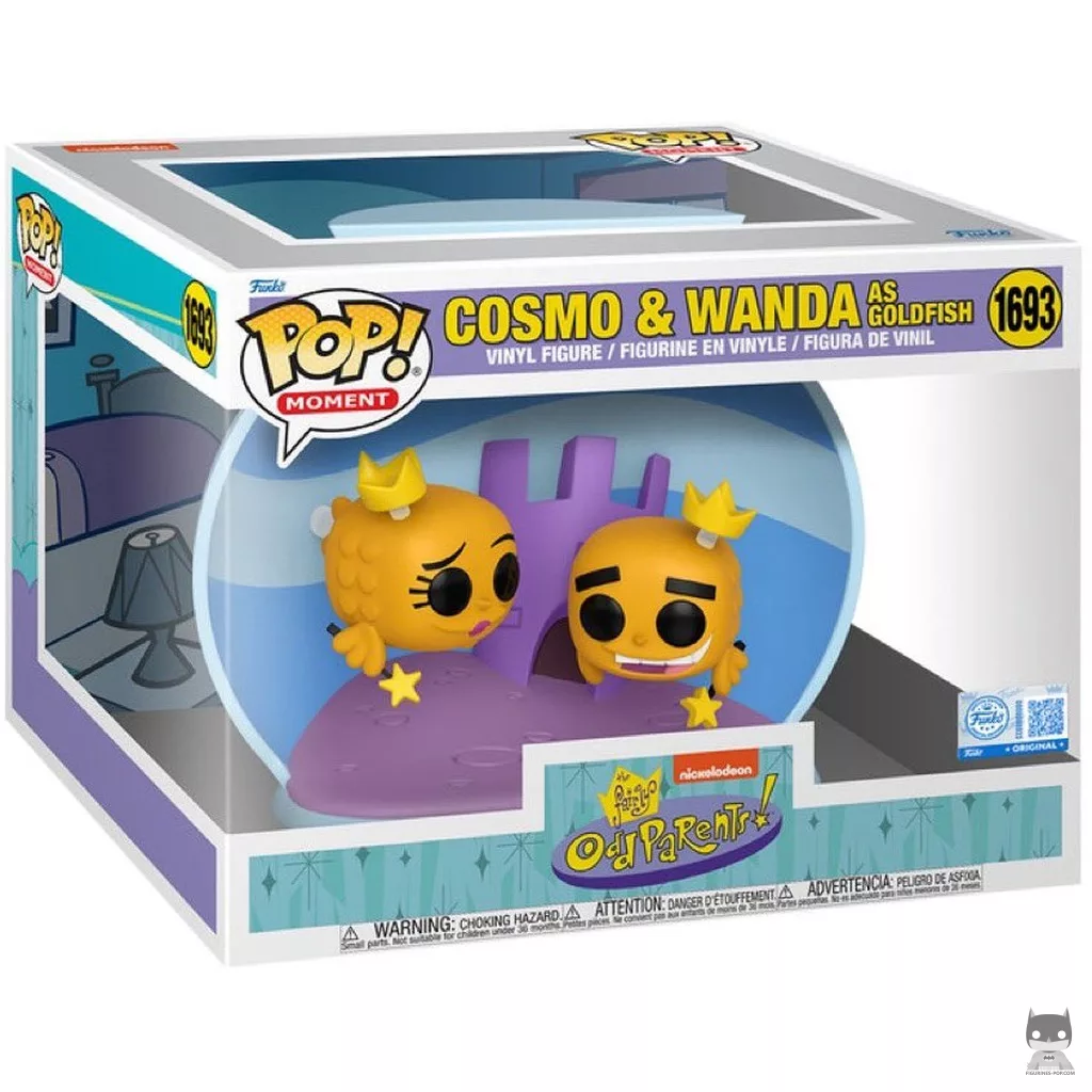 Figurine Funko POP Cosmo & Wanda en poisson rouge - Moment avec boîte