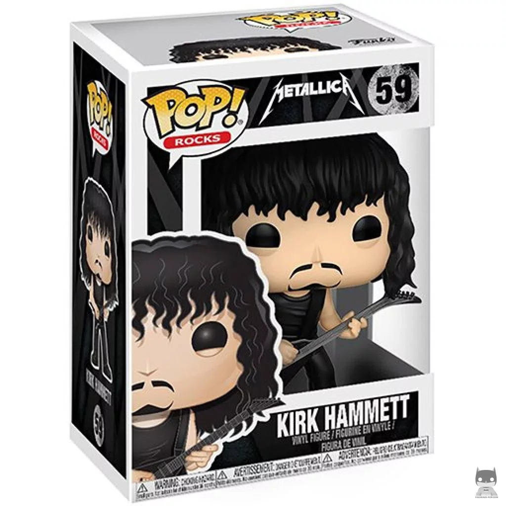Figurine Funko POP Kirk Hammett avec boîte