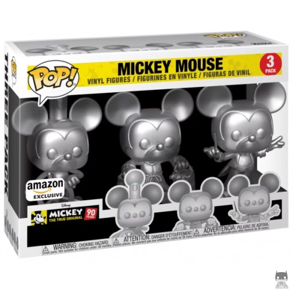 Figurine Funko POP Mickey Mouse (Silver) avec boîte