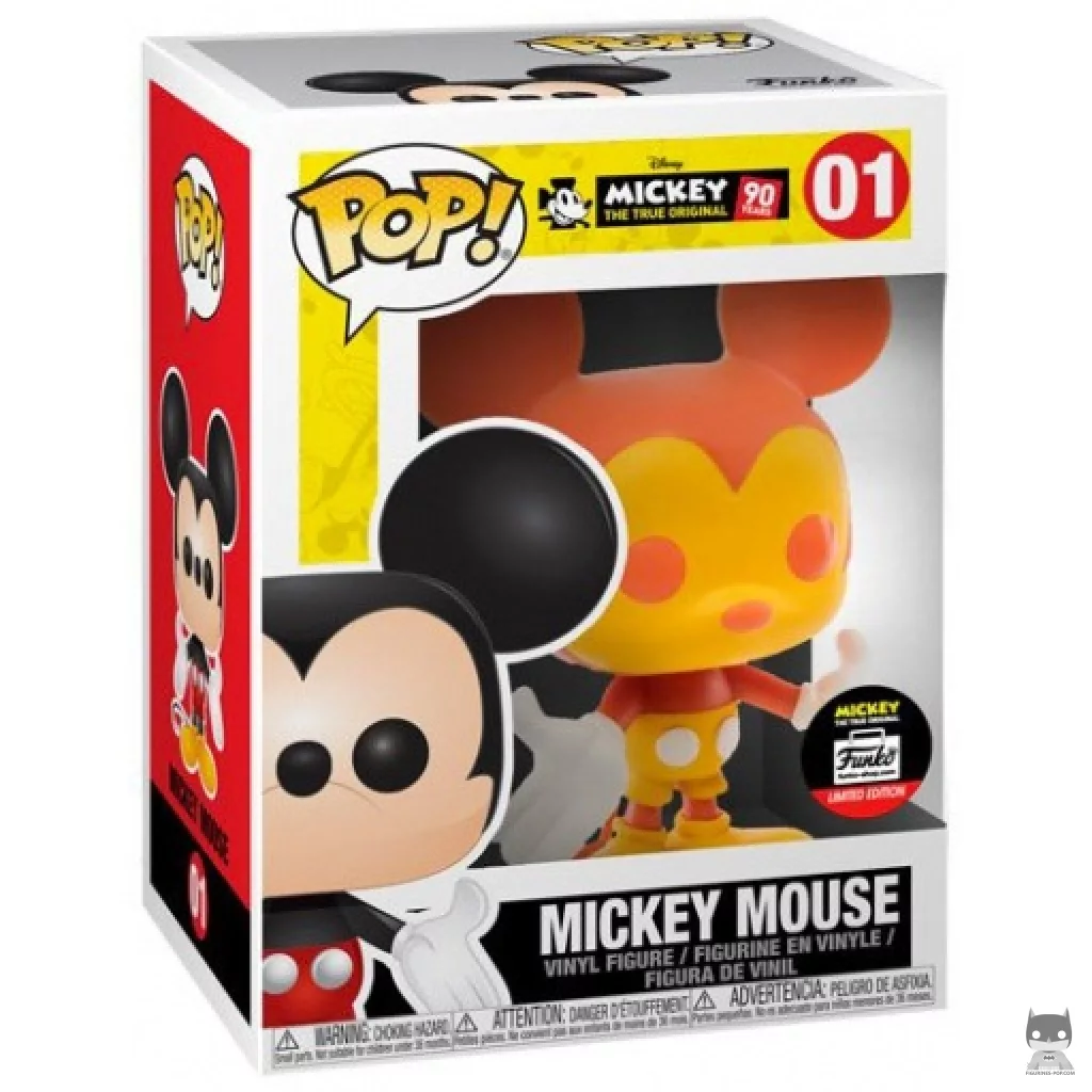Figurine Funko POP Mickey Mouse (Orange & Jaune) avec boîte