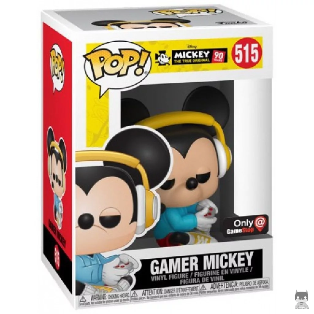 Figurine Funko POP Mickey Gamer Assis avec boîte