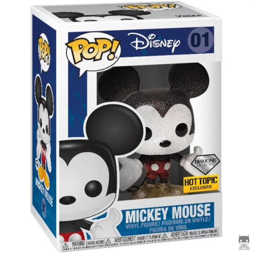 Figurine Funko POP Mickey Mouse (Diamond Glitter) avec boîte