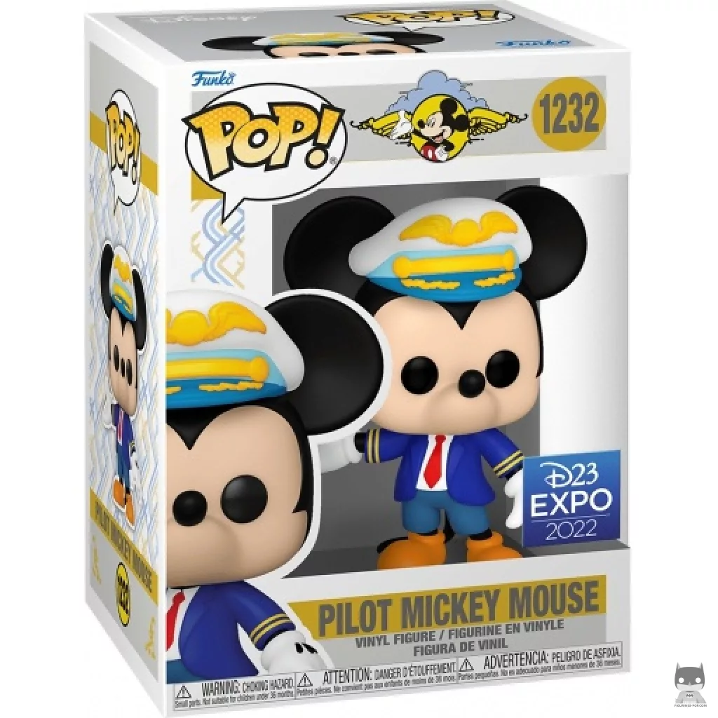 Figurine Funko POP Mickey Mouse Pilote avec boîte
