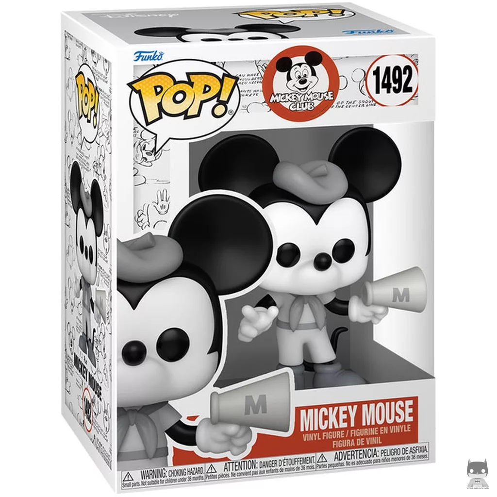 Figurine Funko POP Mickey Mouse Club (noir et blanc) avec boîte