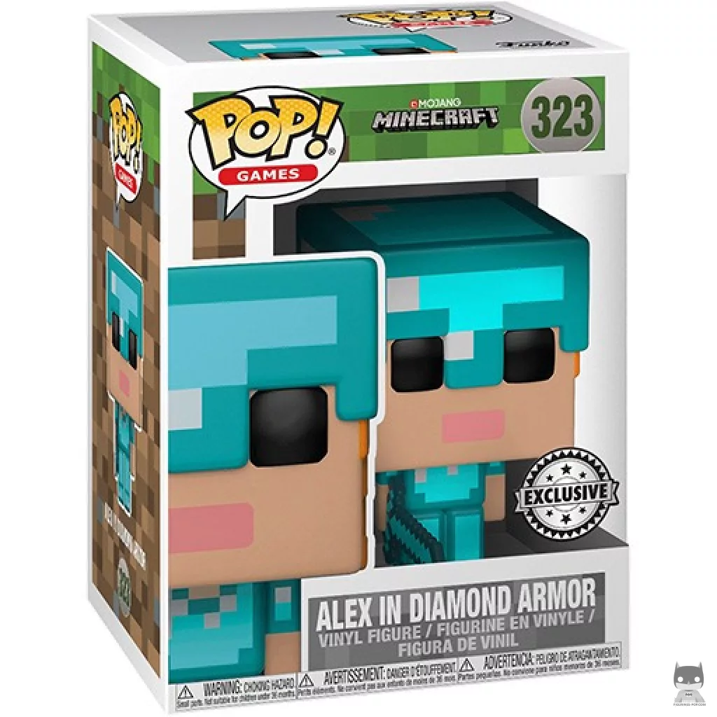 Figurine Funko POP Alex avec Armure Diamant avec boîte