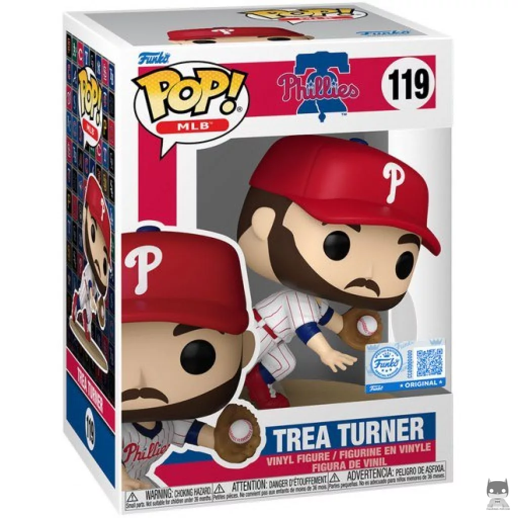 Figurine Funko POP Trea Turner avec boîte
