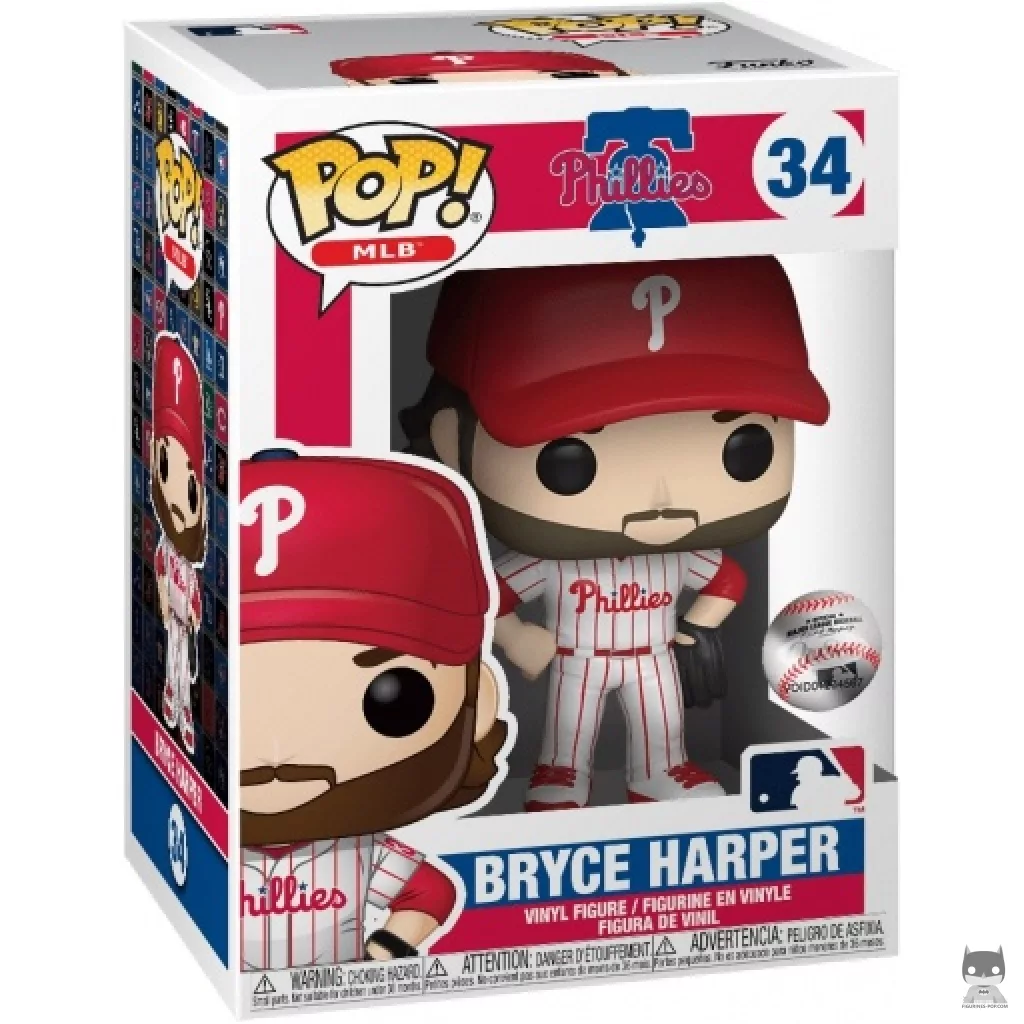 Figurine Funko POP Bryce Harper avec boîte