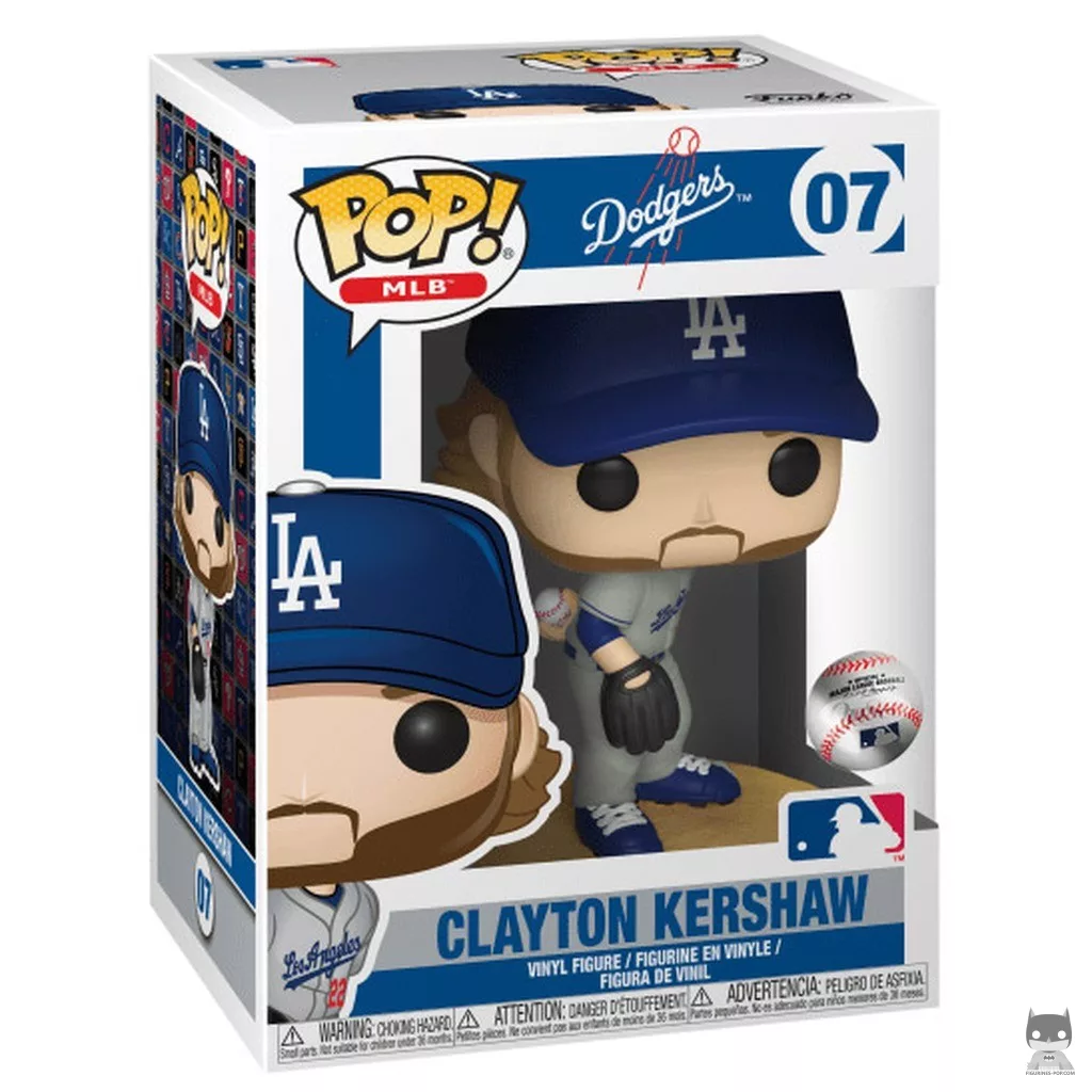 Figurine Funko POP Clayton Kershaw avec boîte