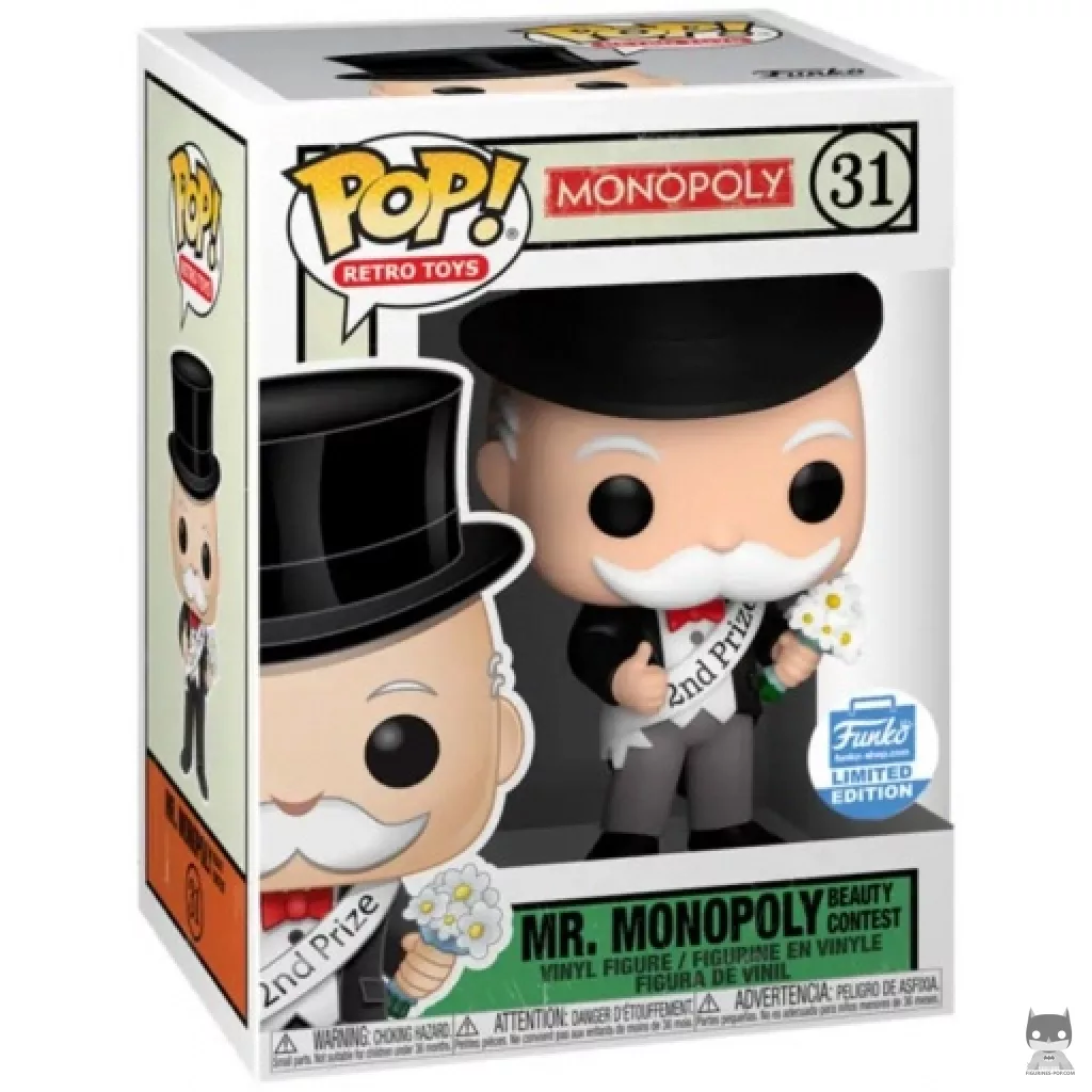 Figurine Funko POP Mr Monopoly Concours de Beauté avec boîte