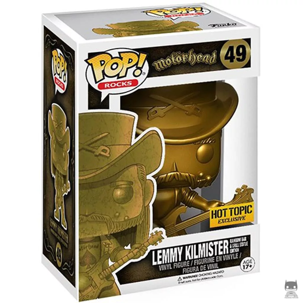 Figurine Funko POP Lemmy Kilmister (Or) avec boîte