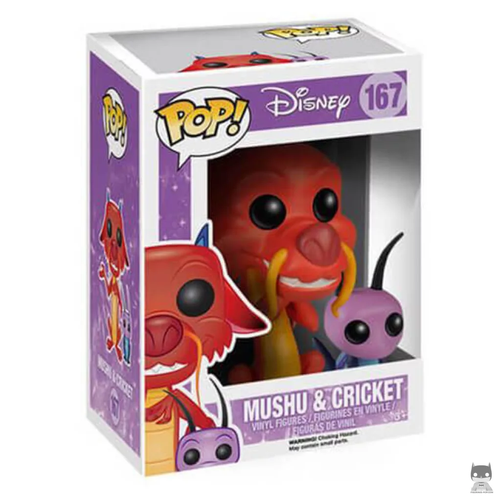 Figurine Funko POP Mushu avec Cricket avec boîte