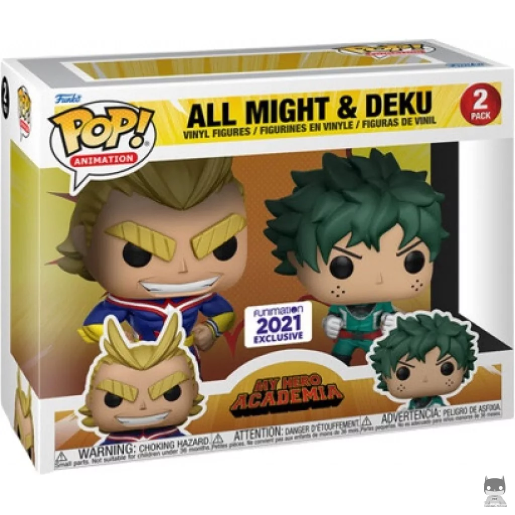 Figurine Funko POP All Might & Deku avec boîte
