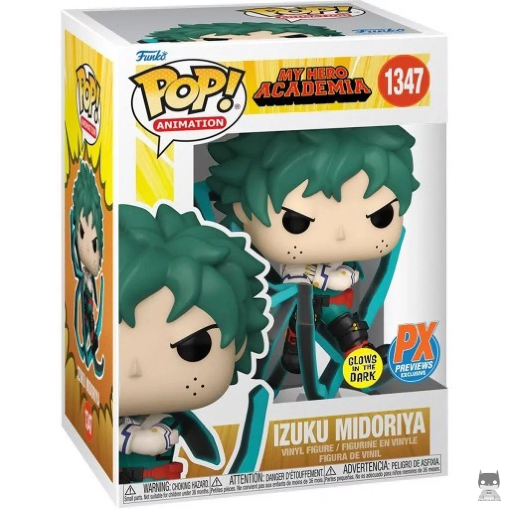 Figurine Funko POP Izuku Midoriya (Glow in the Dark) avec boîte