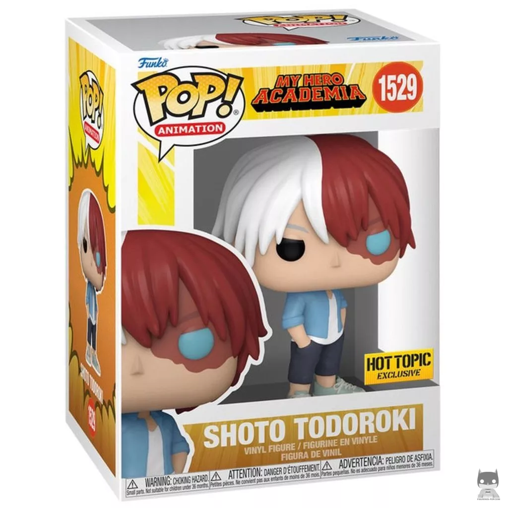 Figurine Funko POP Shoto Todoroki en tenue décontractée avec boîte