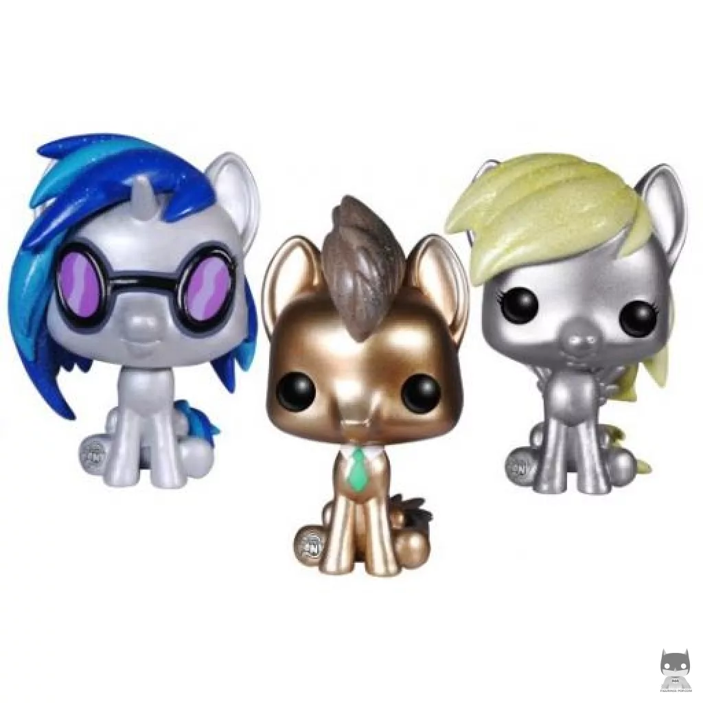 Figurine Funko POP DJ Pon-3, Dr. Hooves & Derpy (My Little Pony)