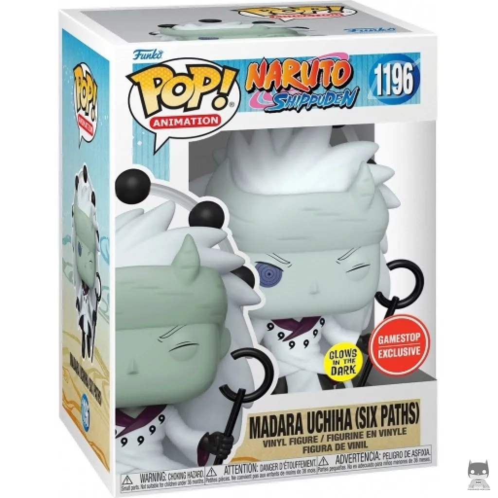 Figurine Funko POP Madara Uchiha (Six Chemins) (Glow in the Dark) avec boîte