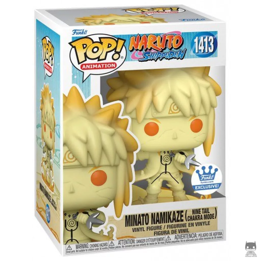Figurine Funko POP Minato Namikaze (Neuf Queues Mode Chakra) avec boîte