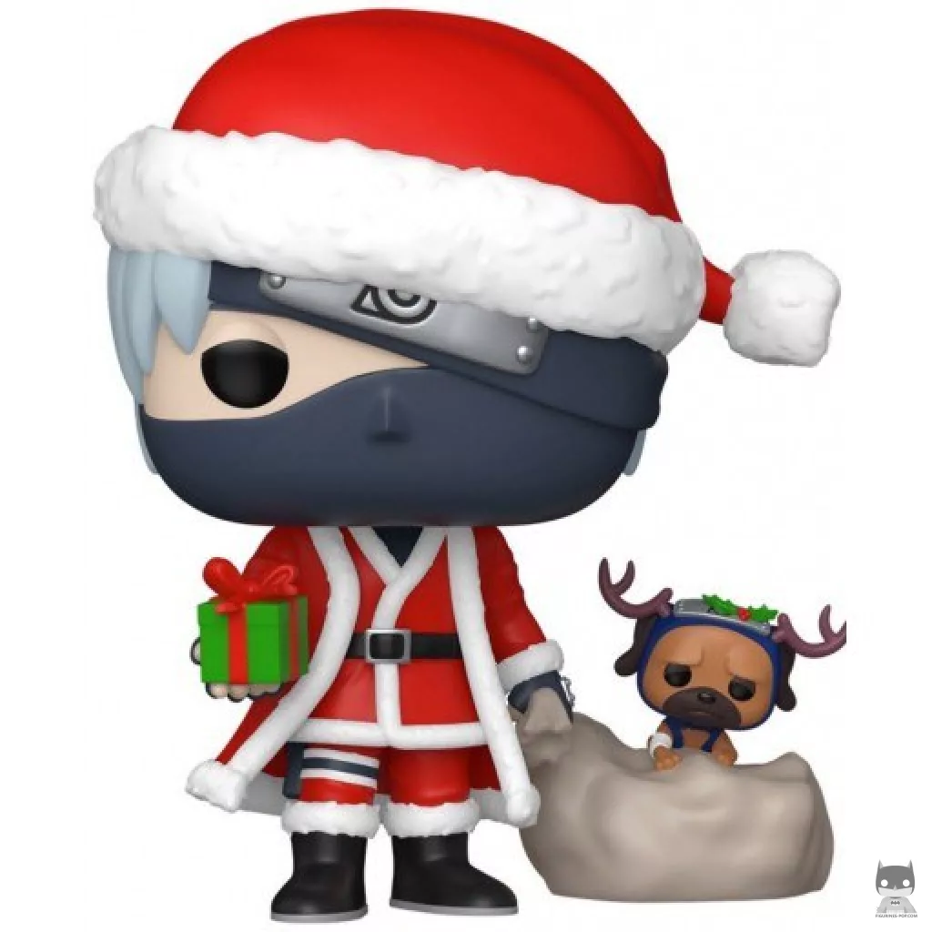 Figurine Funko POP Kakashi Hatake avec Pakkun (Noël) (Naruto Shippuden)