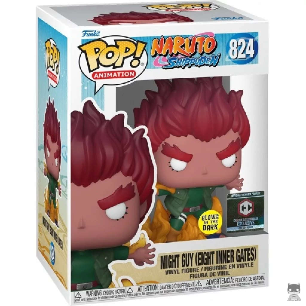 Figurine Funko POP Gaï Maito (Les Huit Portes) (Glow in the Dark) avec boîte
