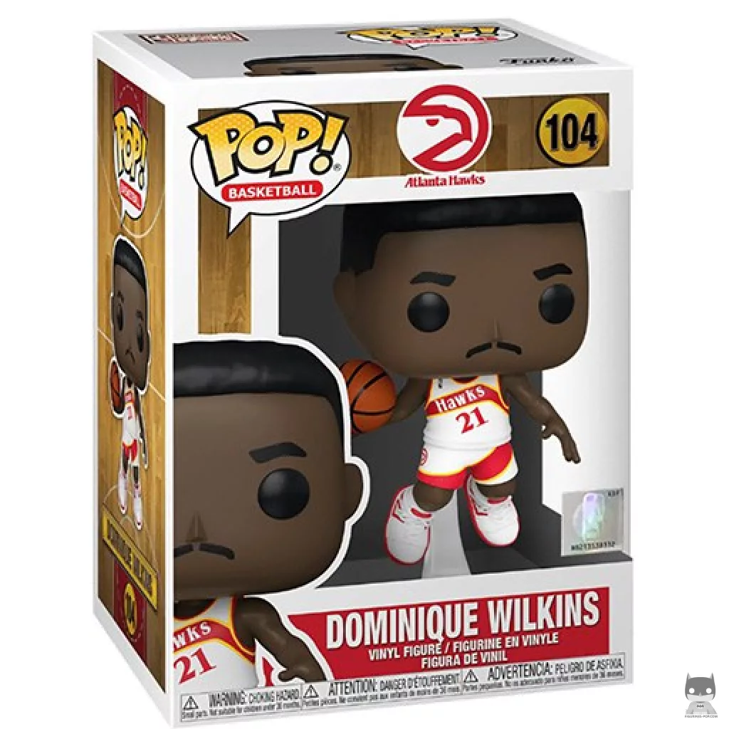Figurine Funko POP Dominique Wilkins avec boîte
