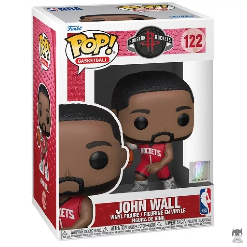 Figurine Funko POP John Wall (Rockets) avec boîte