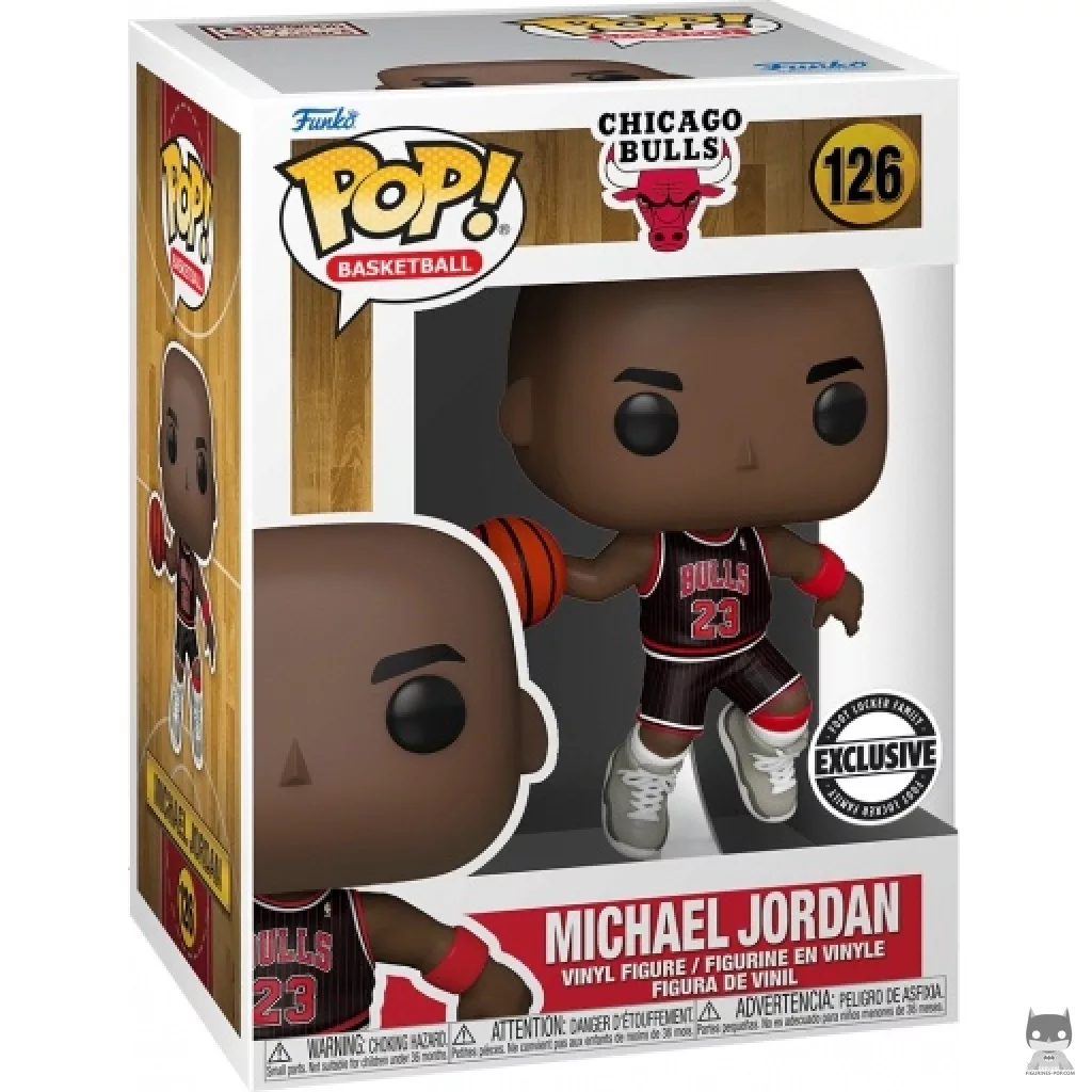 Figurine Funko POP Michael Jordan (Maillot Noir) avec boîte