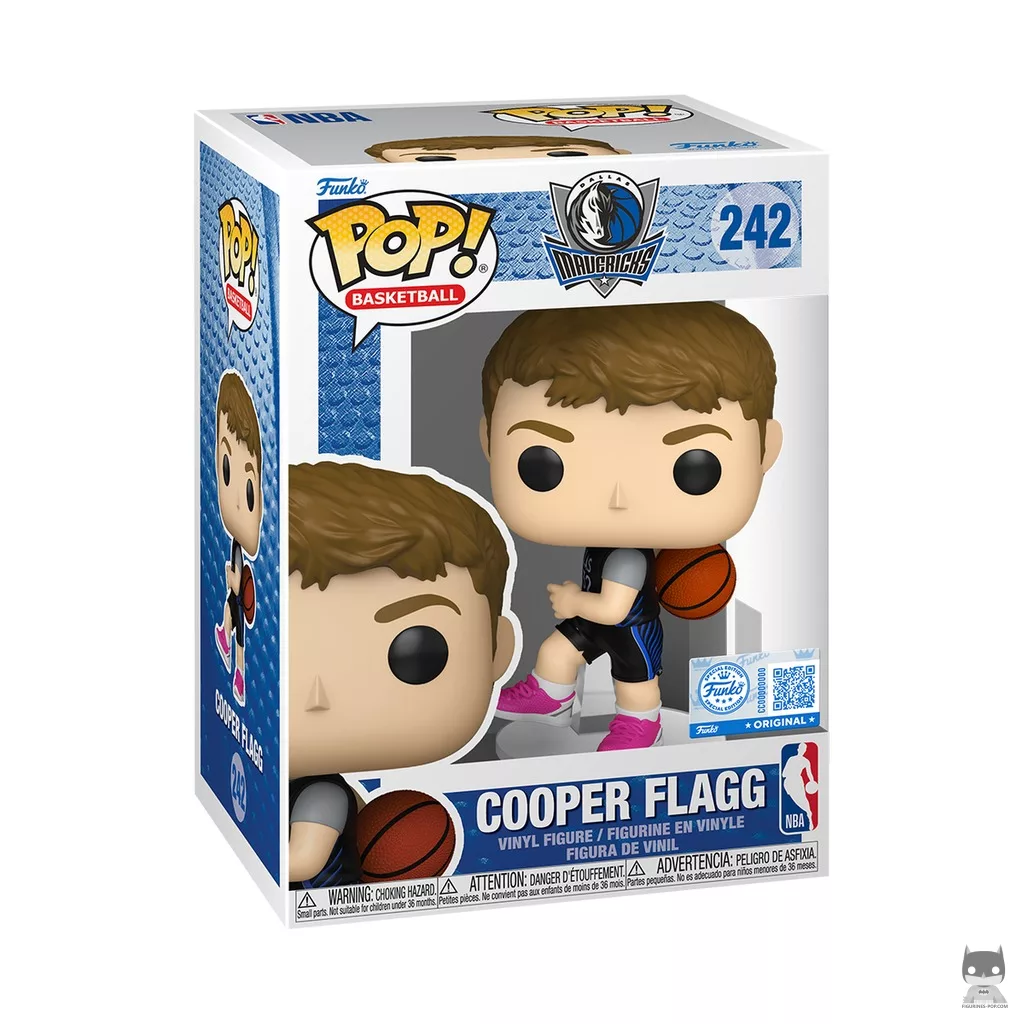Figurine Funko POP Cooper Flagg (maillot noir City Edition) avec boîte