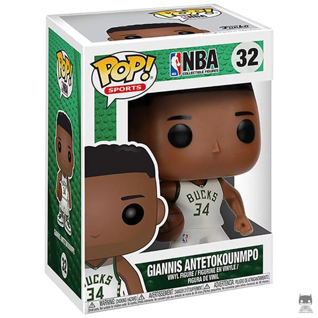 Figurine Funko POP Giannis Antetokounmpo avec boîte