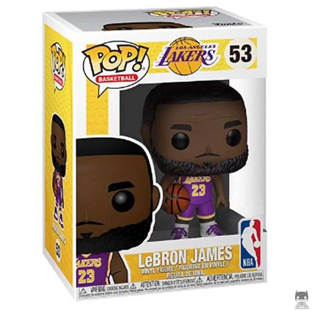Figurine Funko POP Lebron James (Cavaliers) (Maillot Blanc) avec boîte
