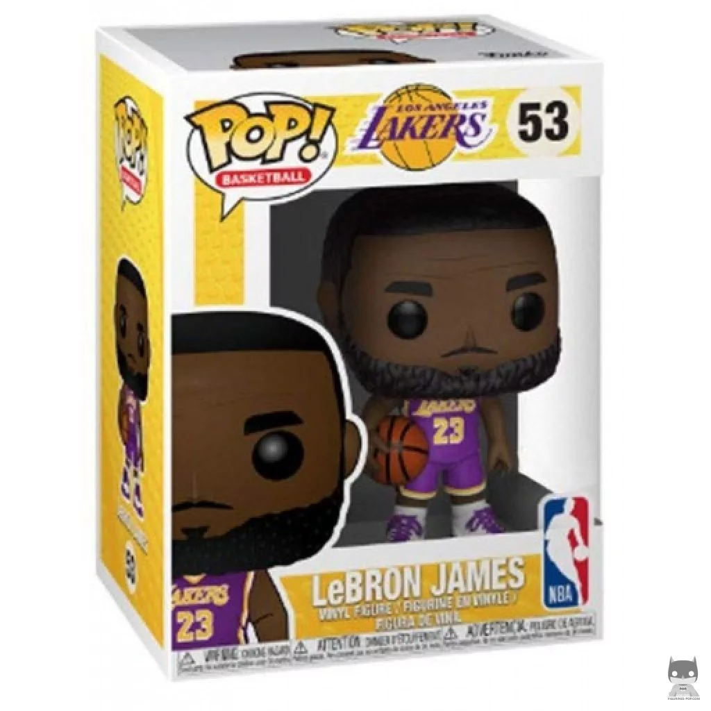 Figurine Funko POP LeBron James (Lakers) (Maillot Violet) avec boîte