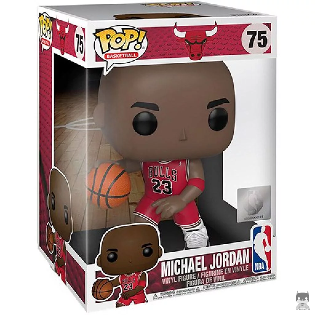 Figurine Funko POP Michael Jordan (Rouge) (Supersized) avec boîte