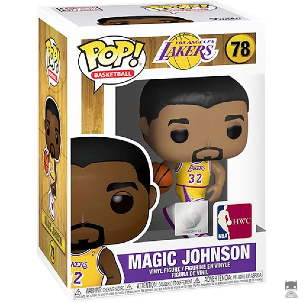 Figurine Funko POP Magic Johnson (Lakers home) avec boîte