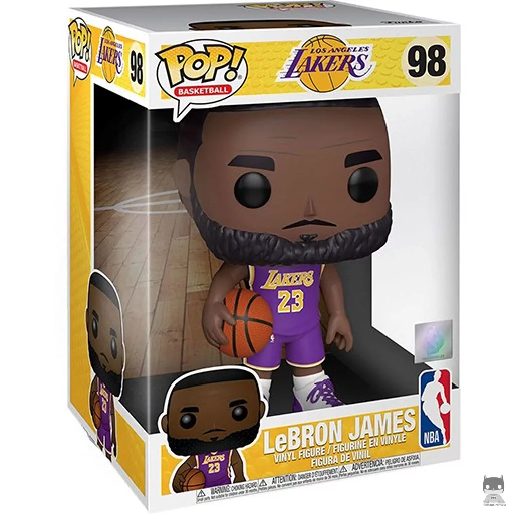 Figurine Funko POP LeBron James (Violet) (Supersized) avec boîte