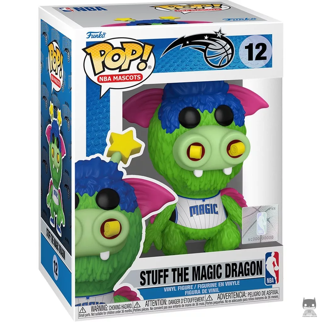 Figurine Funko POP Stuff the Magic Dragon (Orlando Magic) avec boîte
