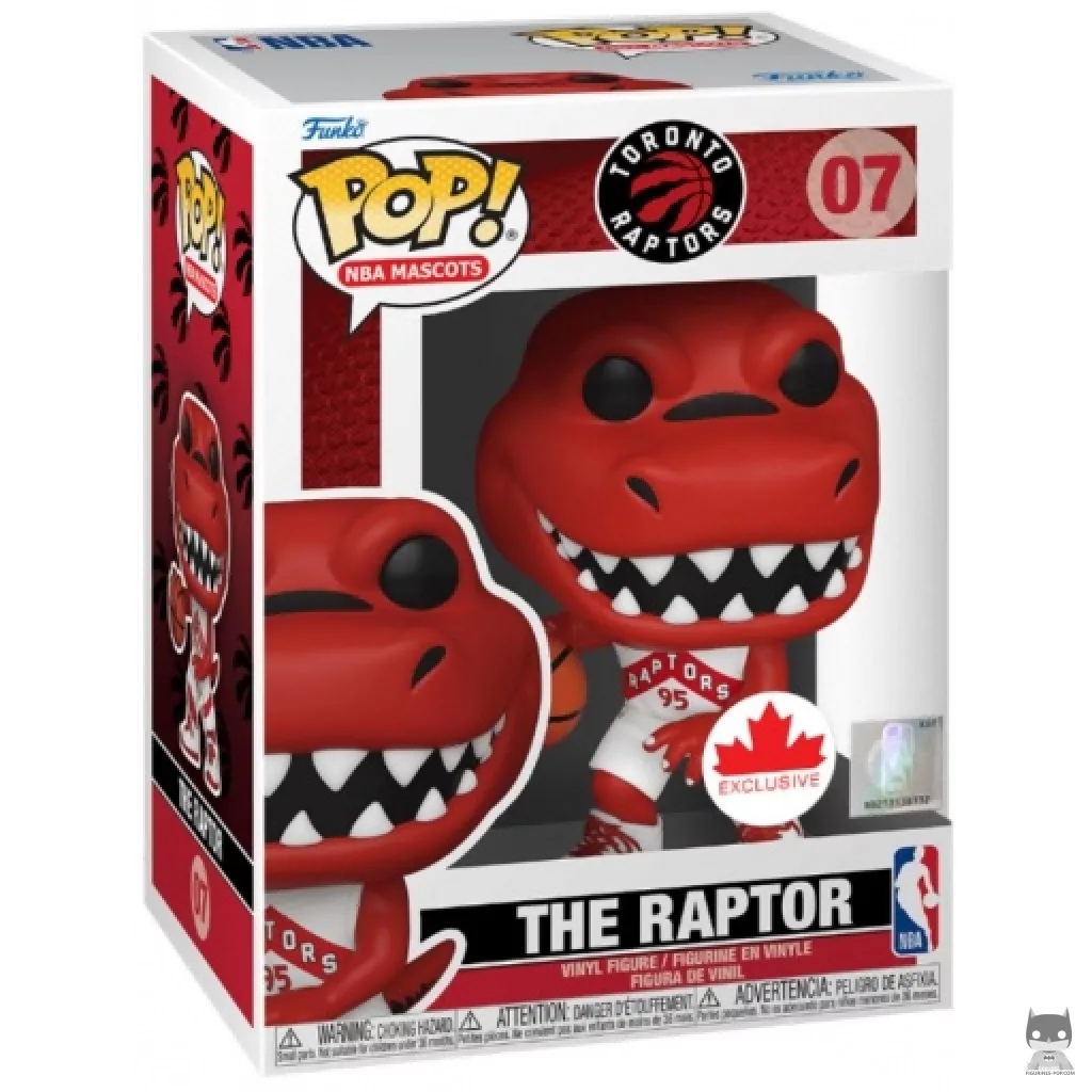 Figurine Funko POP The Raptor (Toronto Raptors) avec boîte