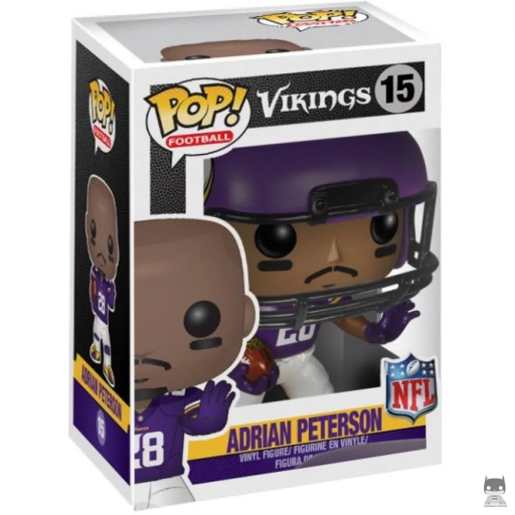 Figurine Funko POP Adrian Peterson avec boîte