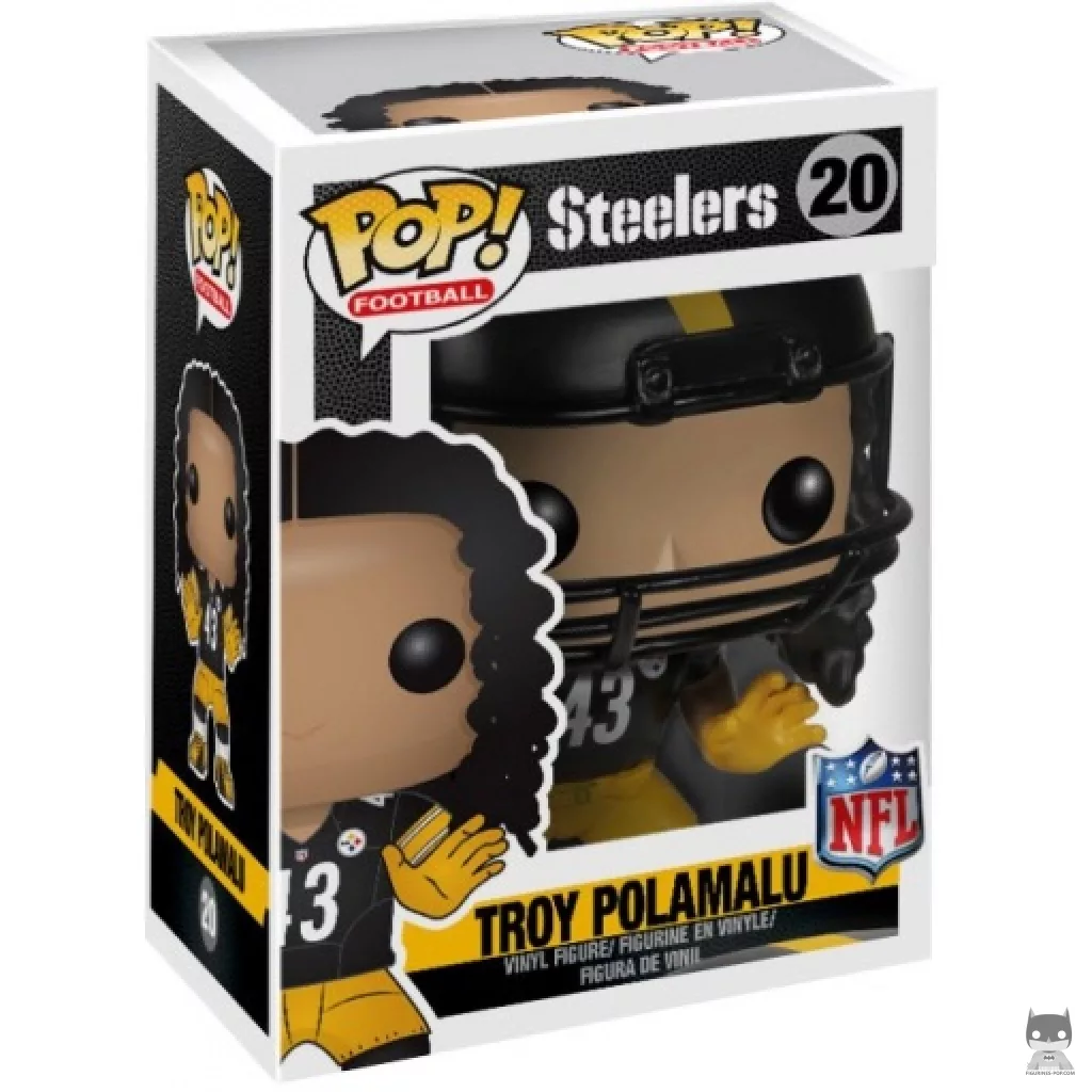 Figurine Funko POP Troy Polamalu avec boîte