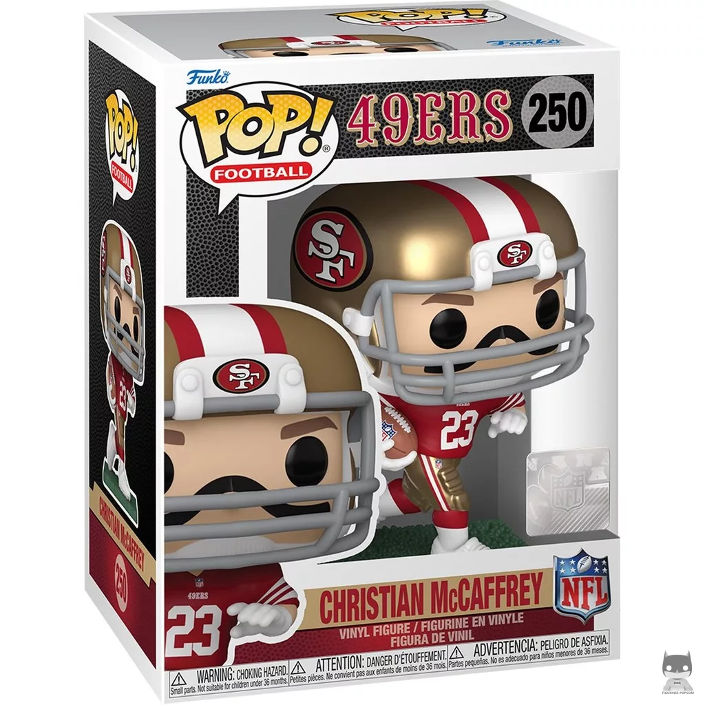 Figurine Funko POP Christian McCaffrey avec boîte