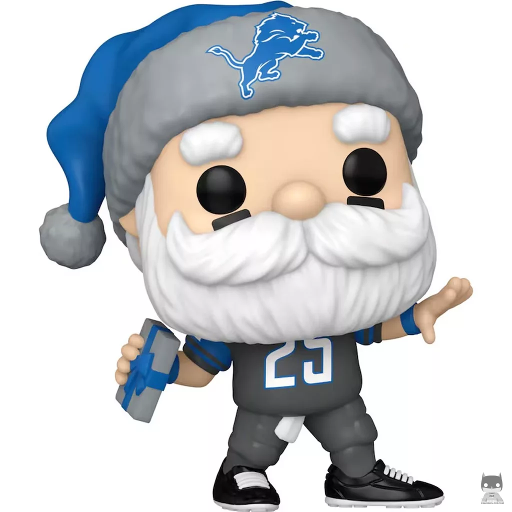 Figurine Funko POP Père Noël Detroit Lions (NFL)