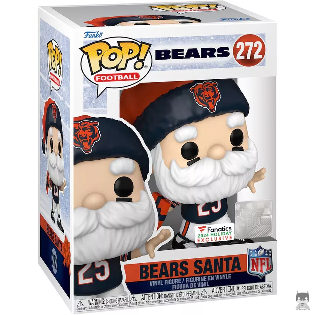 Figurine Funko POP Père Noël Chicago Bears avec boîte