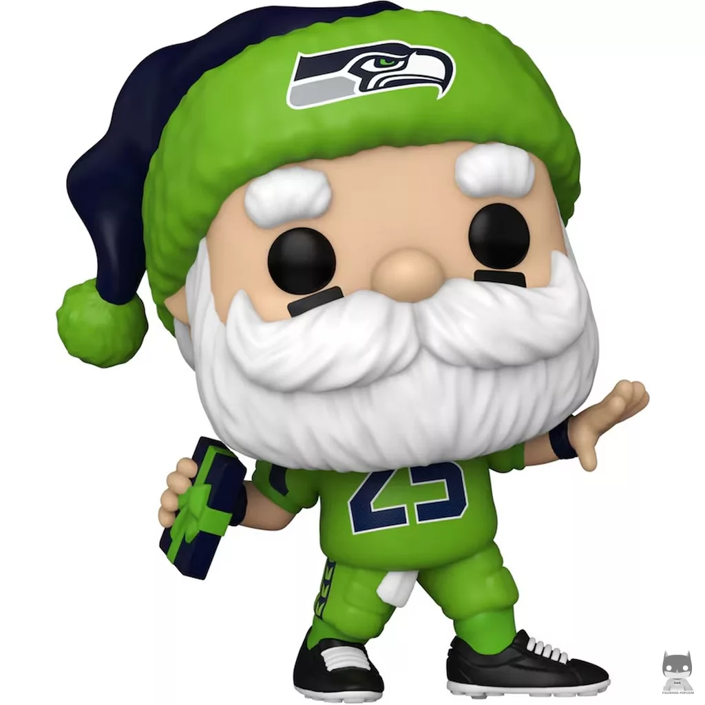 Figurine Funko POP Père Noël Seattle Seahawks (NFL)